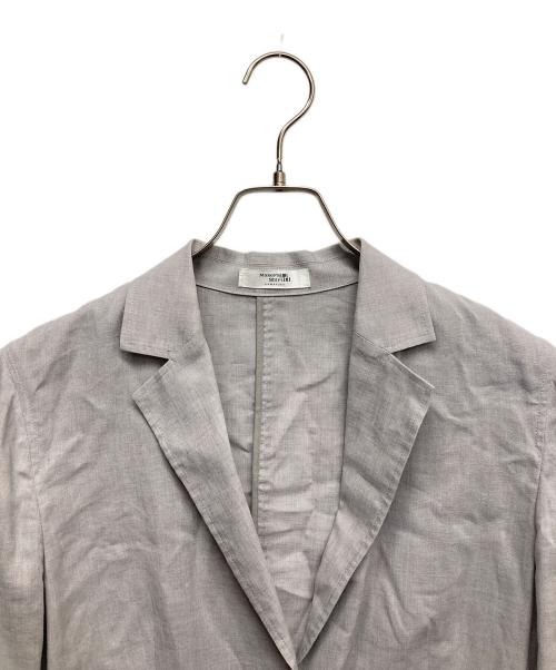 Maker's Shirt 鎌倉（メーカーズシャツカマクラ）Maker's Shirt 鎌倉 (メーカーズシャツカマクラ) リネン混テーラードジャケット グレー サイズ:40の古着・服飾アイテム