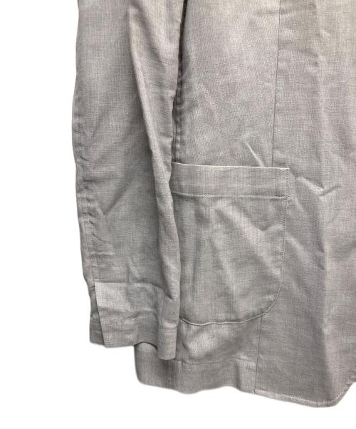 Maker's Shirt 鎌倉（メーカーズシャツカマクラ）Maker's Shirt 鎌倉 (メーカーズシャツカマクラ) リネン混テーラードジャケット グレー サイズ:40の古着・服飾アイテム