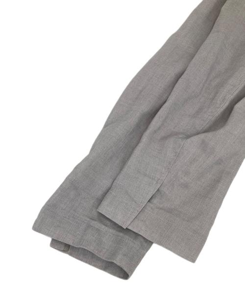 Maker's Shirt 鎌倉（メーカーズシャツカマクラ）Maker's Shirt 鎌倉 (メーカーズシャツカマクラ) リネン混テーラードジャケット グレー サイズ:40の古着・服飾アイテム