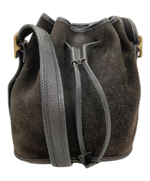COACH（コーチ）COACH (コーチ) スウェードショルダーバッグ ブラックの古着・服飾アイテム