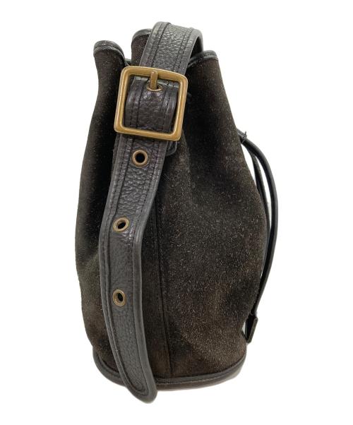 COACH（コーチ）COACH (コーチ) スウェードショルダーバッグ ブラックの古着・服飾アイテム