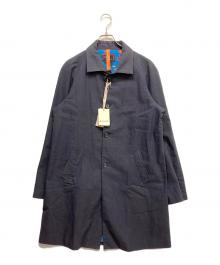 HOMME by Michele R（オムバイミッシェルアール）の古着「ステンカラーコート」｜ネイビー