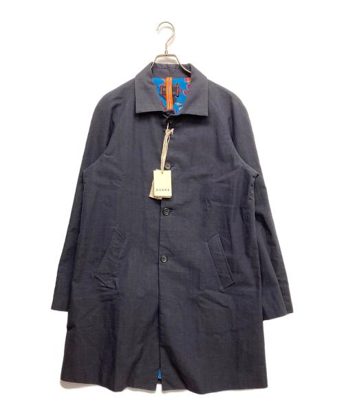 HOMME by Michele R（オムバイミッシェルアール）HOMME by Michele R (オムバイミッシェルアール) ステンカラーコート ネイビー サイズ:42 未使用品の古着・服飾アイテム