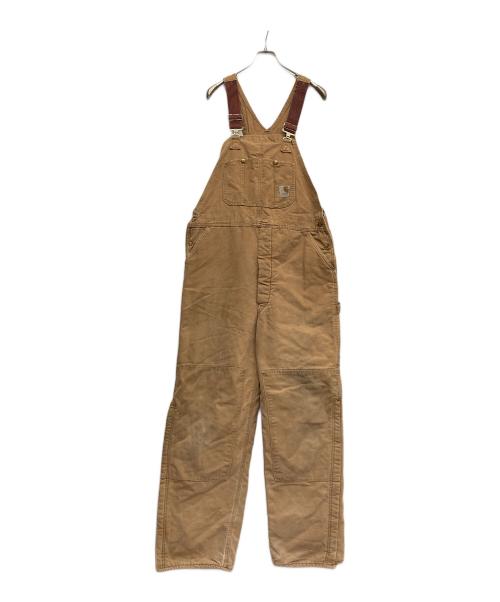 CarHartt（カーハート）CarHartt (カーハート) ダック地ダブルニーオーバーオール ブラウン サイズ:42の古着・服飾アイテム