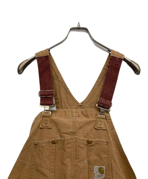 CarHartt（カーハート）CarHartt (カーハート) ダック地ダブルニーオーバーオール ブラウン サイズ:42の古着・服飾アイテム
