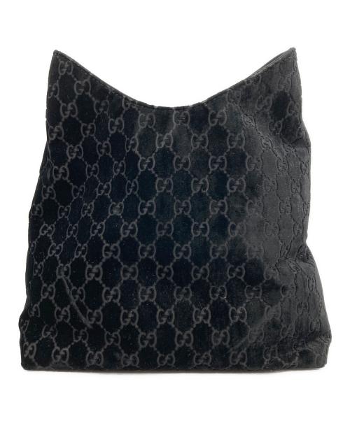 GUCCI（グッチ）GUCCI (グッチ) メタルハンドル ワンショルダーバッグ ブラックの古着・服飾アイテム