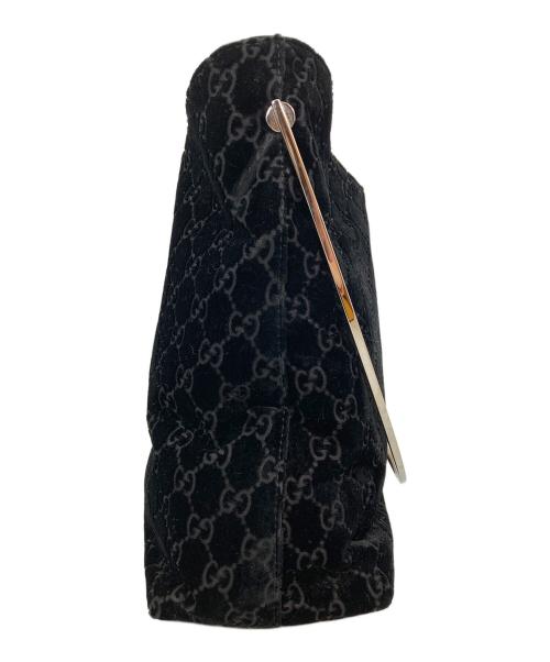 GUCCI（グッチ）GUCCI (グッチ) メタルハンドル ワンショルダーバッグ ブラックの古着・服飾アイテム