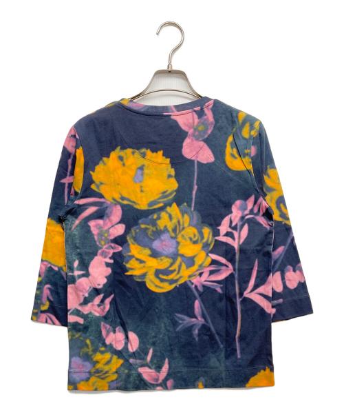 DRIES VAN NOTEN（ドリスヴァンノッテン）DRIES VAN NOTEN (ドリスヴァンノッテン) フラワープリント7分袖カットソー ネイビー サイズ:XS 未使用品の古着・服飾アイテム