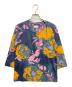 DRIES VAN NOTEN（ドリスヴァンノッテン）の古着「フラワープリント7分袖カットソー」｜ネイビー
