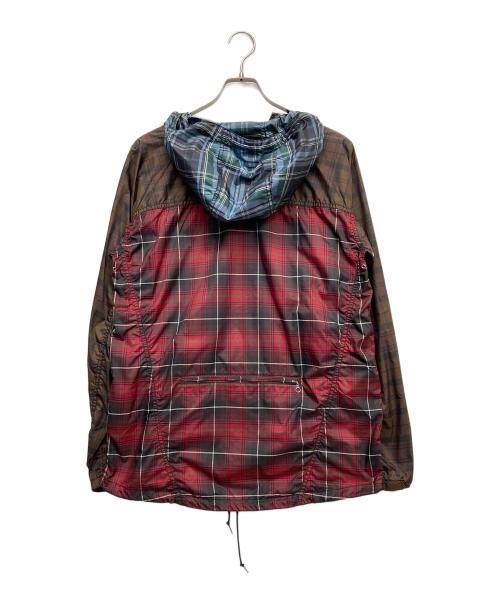 COMME des GARCONS SHIRT（コムデギャルソンシャツ）COMME des GARCONS SHIRT (コムデギャルソンシャツ) チェックジャケット ブラウン×レッド サイズ:Mの古着・服飾アイテム