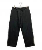KIK WEARキックウェアー）の古着「パイピングスラックス」｜ブラック