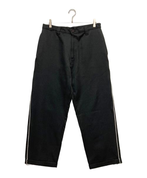 KIK WEAR（キックウェアー）kik wear (キックウェアー) パイピングスラックス ブラック サイズ:34の古着・服飾アイテム