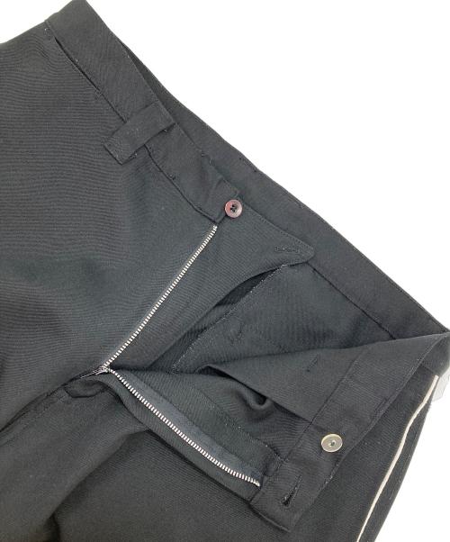KIK WEAR（キックウェアー）kik wear (キックウェアー) パイピングスラックス ブラック サイズ:34の古着・服飾アイテム