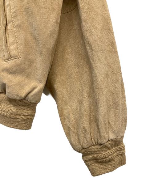 CROFT&BARROW（クロフトアンドバロー）CROFT&BARROW (クロフトアンドバロー) レザーボンバージャケット ブラウン サイズ:Lの古着・服飾アイテム