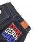 中古・古着 EVISU (エヴィス) カモメ刺繍とスローガンプリント レギュラーフィット デニムショーツ インディゴ サイズ:32：17000円