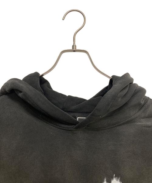 ANTIMID（アンチミッド）ANTIMID (アンチミッド) PIGMENT BACK PRINT HOODIE ブラック サイズ:Lの古着・服飾アイテム