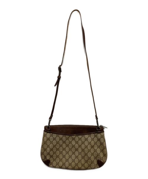 GUCCI（グッチ）GUCCI (グッチ) シェリーラインショルダーバッグ ブラウンの古着・服飾アイテム