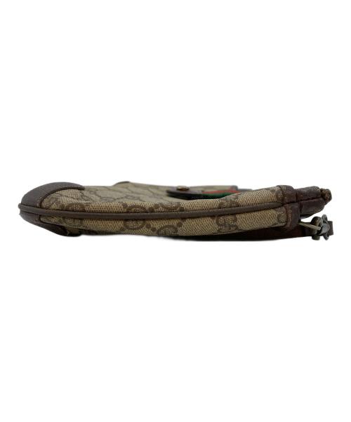 GUCCI（グッチ）GUCCI (グッチ) シェリーラインショルダーバッグ ブラウンの古着・服飾アイテム