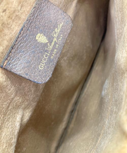 GUCCI（グッチ）GUCCI (グッチ) シェリーラインショルダーバッグ ブラウンの古着・服飾アイテム