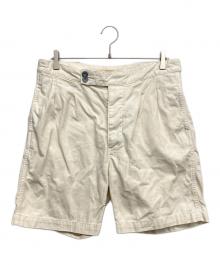 NIGEL CABOURN（ナイジェルケーボン）の古着「ハーフタックパンツ」｜ホワイト