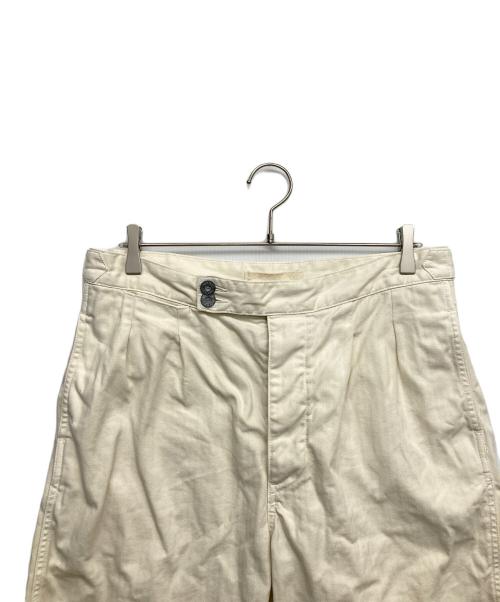 NIGEL CABOURN（ナイジェルケーボン）NIGEL CABOURN (ナイジェルケーボン) ハーフタックパンツ ホワイト サイズ:W34の古着・服飾アイテム