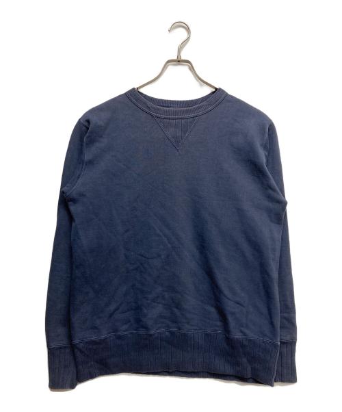 STUDIO D'ARTISAN（ステュディオダルチザン）STUDIO D'ARTISAN (ステュディオダルチザン) 前Vクルーネックスウェット ネイビー サイズ:Lの古着・服飾アイテム