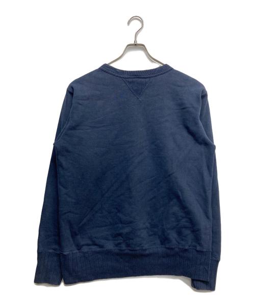 STUDIO D'ARTISAN（ステュディオダルチザン）STUDIO D'ARTISAN (ステュディオダルチザン) 前Vクルーネックスウェット ネイビー サイズ:Lの古着・服飾アイテム