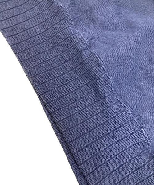 STUDIO D'ARTISAN（ステュディオダルチザン）STUDIO D'ARTISAN (ステュディオダルチザン) 前Vクルーネックスウェット ネイビー サイズ:Lの古着・服飾アイテム