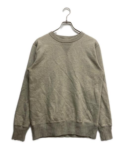 STUDIO D'ARTISAN（ステュディオダルチザン）STUDIO D'ARTISAN (ステュディオダルチザン) 前Vクルーネックスウェット グレー サイズ:Lの古着・服飾アイテム