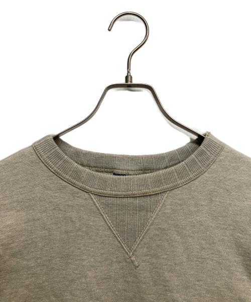 STUDIO D'ARTISAN（ステュディオダルチザン）STUDIO D'ARTISAN (ステュディオダルチザン) 前Vクルーネックスウェット グレー サイズ:Lの古着・服飾アイテム