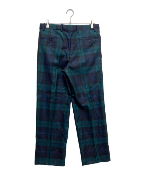 BERNARD ZINS（ベルナール ザンス）BERNARD ZINS (ベルナール ザンス) ウールチェックパンツ ネイビー サイズ:FR40の古着・服飾アイテム