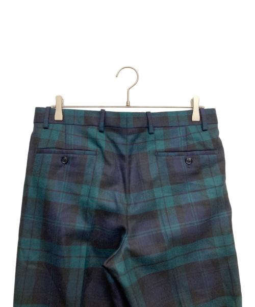 BERNARD ZINS（ベルナール ザンス）BERNARD ZINS (ベルナール ザンス) ウールチェックパンツ ネイビー サイズ:FR40の古着・服飾アイテム