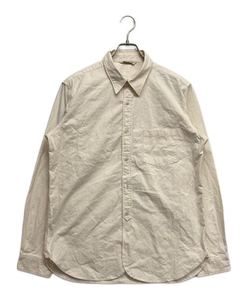 ORGUEIL（オルゲイユ）ORGUEIL (オルゲイユ) コットンホースクロス ワークシャツ アイボリー サイズ:40の古着・服飾アイテム