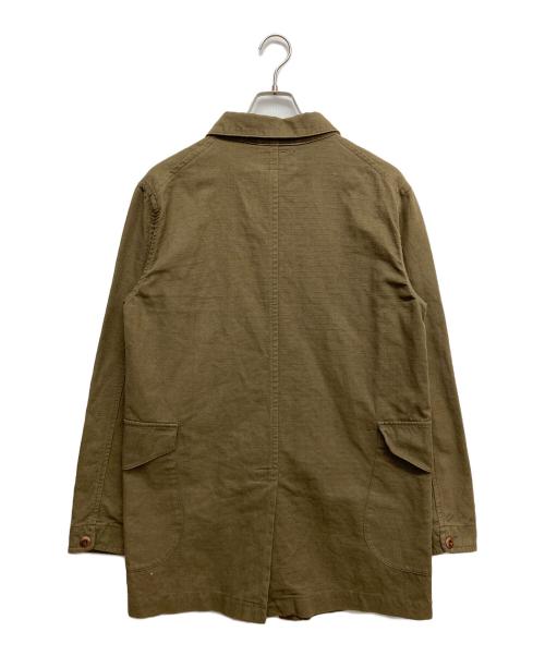 ORGUEIL（オルゲイユ）ORGUEIL (オルゲイユ) コットンリネンラウンドカラーコート オリーブ サイズ:40の古着・服飾アイテム