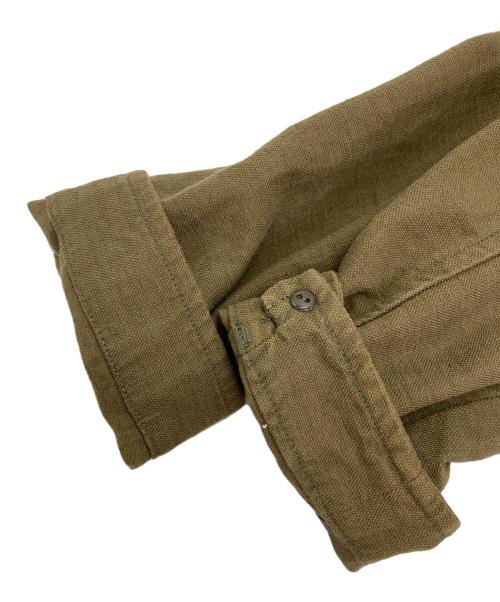 ORGUEIL（オルゲイユ）ORGUEIL (オルゲイユ) コットンリネンラウンドカラーコート オリーブ サイズ:40の古着・服飾アイテム