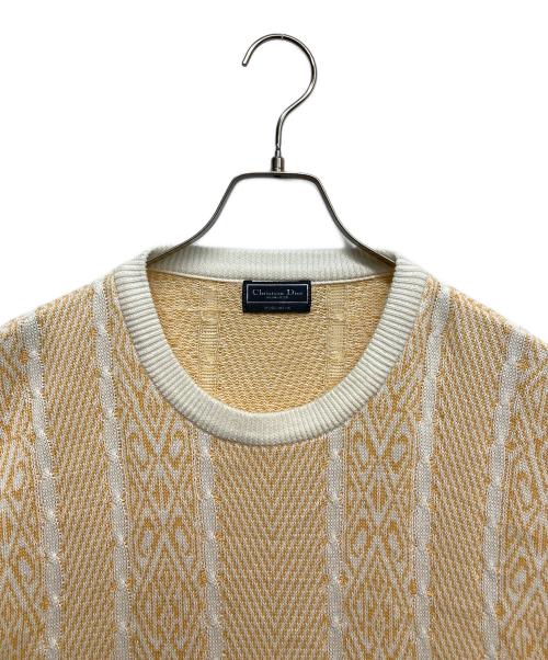 Christian Dior MONSIEUR（クリスチャンディオールムッシュ）Christian Dior MONSIEUR (クリスチャンディオールムッシュ) クルーネックスウェット イエロー サイズ:Mの古着・服飾アイテム