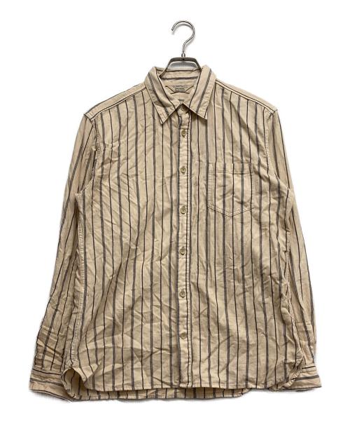 ORGUEIL（オルゲイユ）ORGUEIL (オルゲイユ) ストライプシャツ ベージュ サイズ:40の古着・服飾アイテム