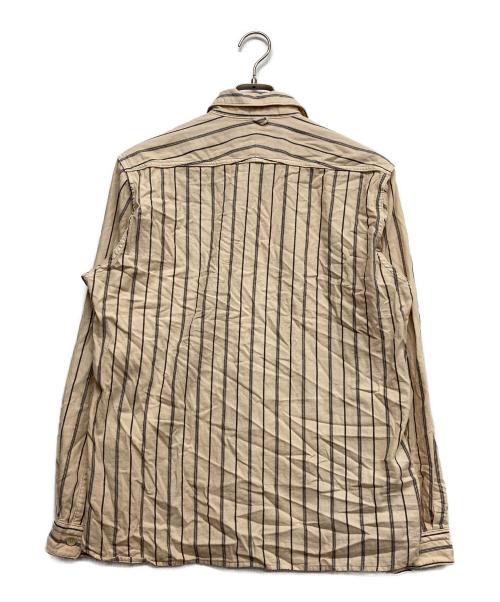 ORGUEIL（オルゲイユ）ORGUEIL (オルゲイユ) ストライプシャツ ベージュ サイズ:40の古着・服飾アイテム