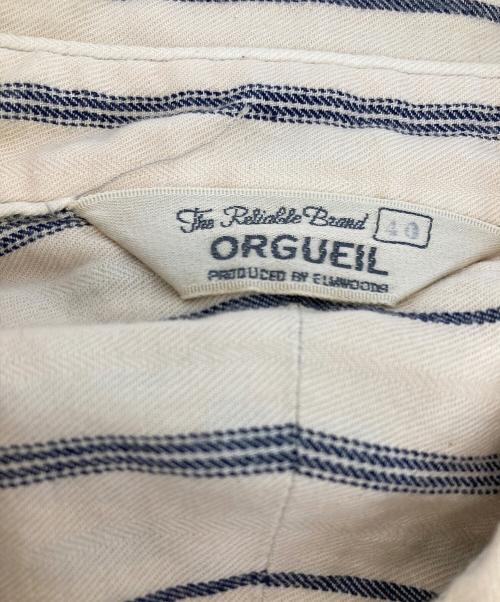 ORGUEIL（オルゲイユ）ORGUEIL (オルゲイユ) ストライプシャツ ベージュ サイズ:40の古着・服飾アイテム