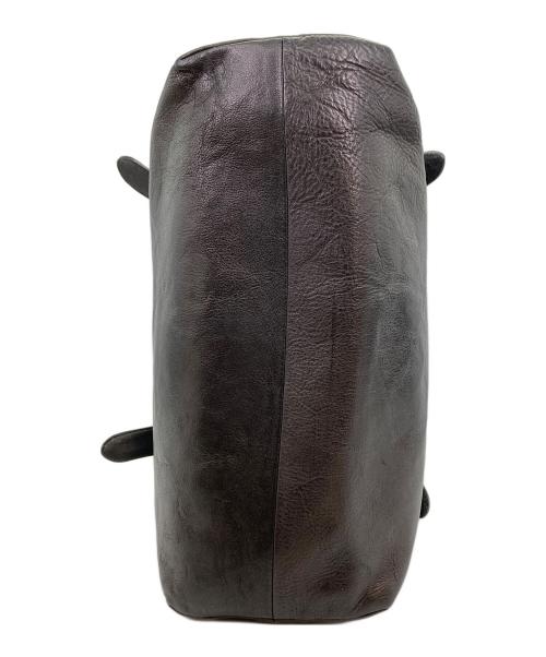 SLOW（スロウ）SLOW (スロウ) レザーハンドバッグ ブラックの古着・服飾アイテム