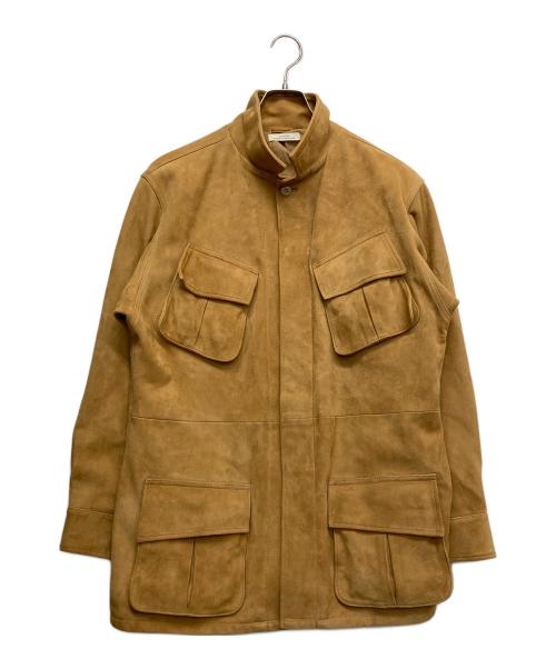 SLOW&CO（スロウアンドコー）SLOW&CO (スロウアンドコー) シープレザーファティーグジャケット ブラウン サイズ:3の古着・服飾アイテム