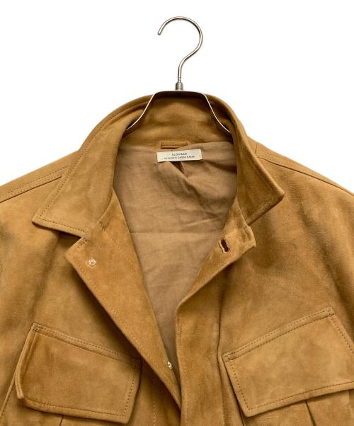 SLOW&CO（スロウアンドコー）SLOW&CO (スロウアンドコー) シープレザーファティーグジャケット ブラウン サイズ:3の古着・服飾アイテム