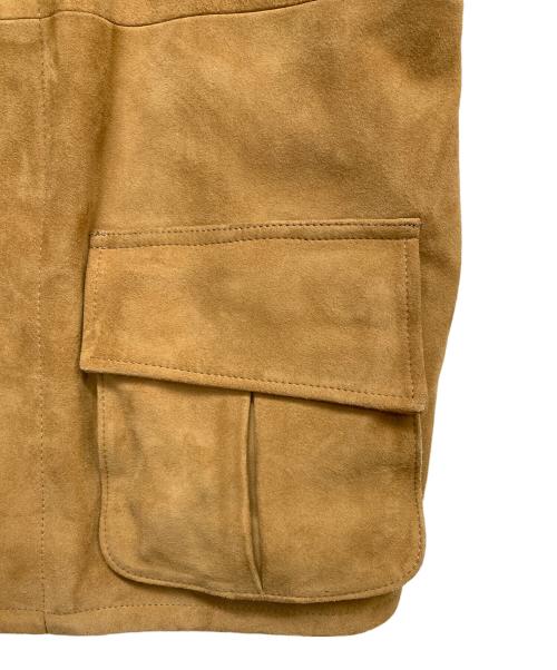 SLOW&CO（スロウアンドコー）SLOW&CO (スロウアンドコー) シープレザーファティーグジャケット ブラウン サイズ:3の古着・服飾アイテム