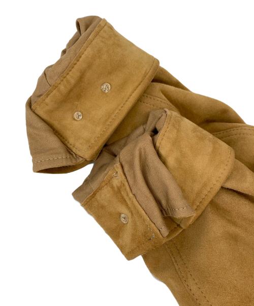 SLOW&CO（スロウアンドコー）SLOW&CO (スロウアンドコー) シープレザーファティーグジャケット ブラウン サイズ:3の古着・服飾アイテム