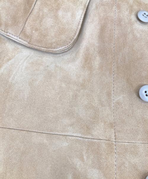 SLOW&CO（スロウアンドコー）SLOW&CO (スロウアンドコー) シープレザーファティーグジャケット ブラウン サイズ:3の古着・服飾アイテム