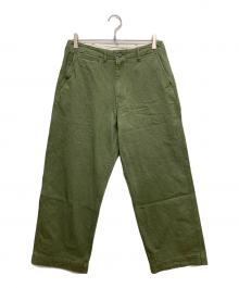 BEAMS PLUS（ビームスプラス）の古着「MIL Trousers Herringbone」｜グリーン