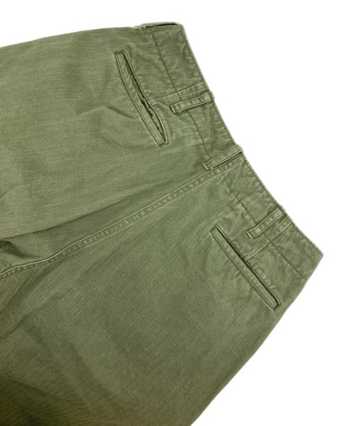 BEAMS PLUS（ビームスプラス）BEAMS PLUS (ビームスプラス) MIL Trousers Herringbone グリーン サイズ:Sの古着・服飾アイテム