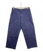 BEAMS PLUSビームスプラス）の古着「MIL Trousers Herringbone」｜ネイビー