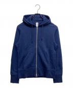 BEAMS PLUS×LOOPWHEELERビームスプラス×ループウィラー）の古着「別注Slim Zip Sweat Hoody」｜ブルー