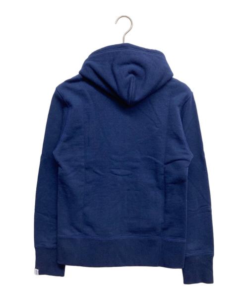 BEAMS PLUS（ビームスプラス）BEAMS PLUS (ビームスプラス) LOOPWHEELER (ループウィラー) 別注Slim Zip Sweat Hoody ブルー サイズ:Mの古着・服飾アイテム